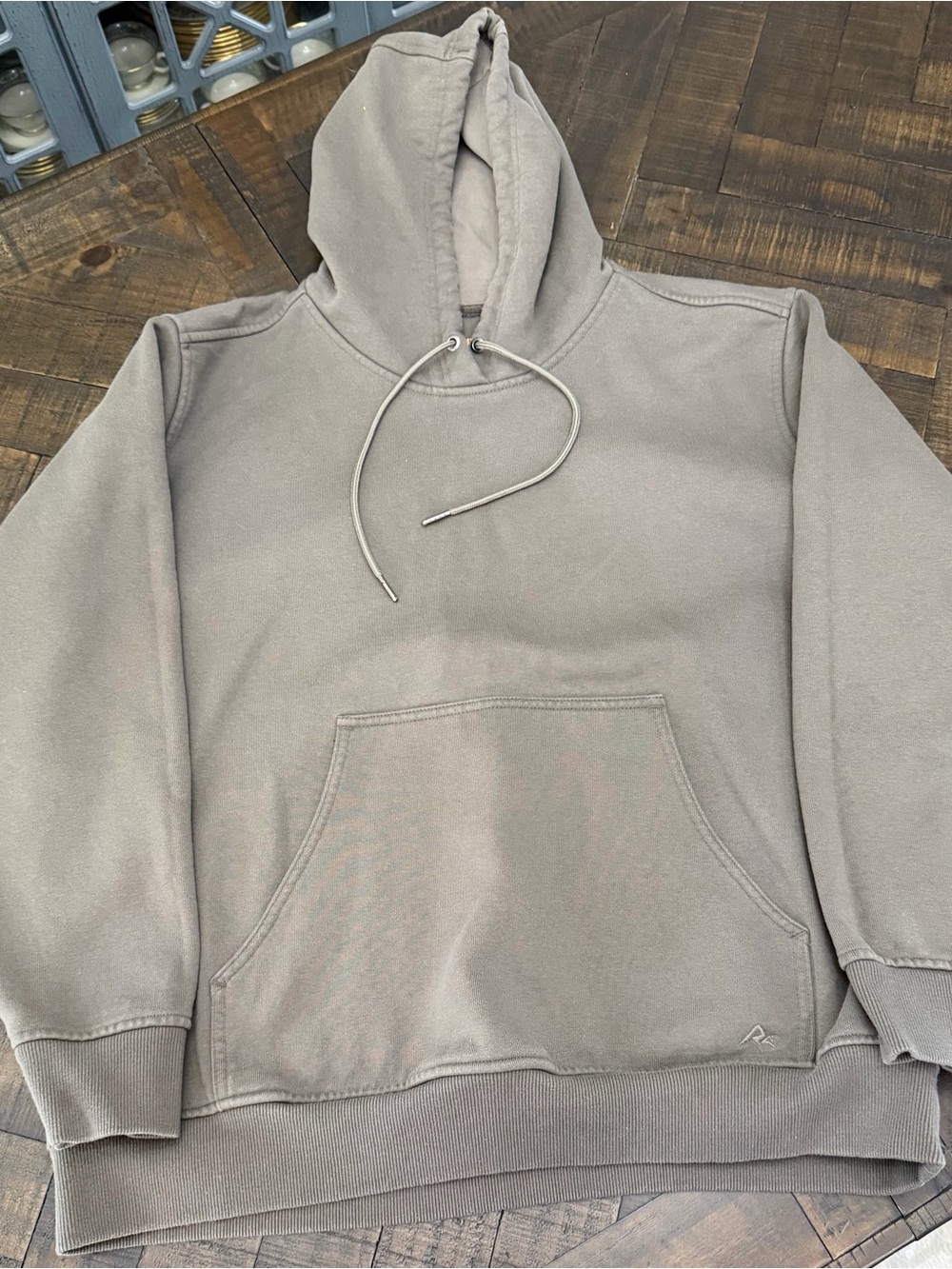 Men's Brownish Gray Hooded Sweatshirt Hoodie